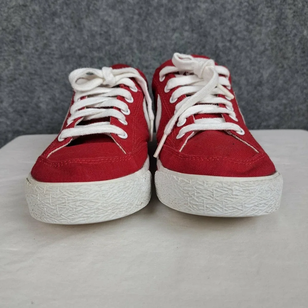 VTG 2002 Nike All Court Low Womens‎ Girls Size 7.5 Red Canvas Classic Y2K Shoes